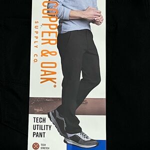 Copper & Oak Black Tech Utility Pants